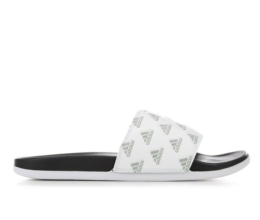 Womens * | Outlet Sale Women'S Adidas Adilette Comfort Logo Sport Slides