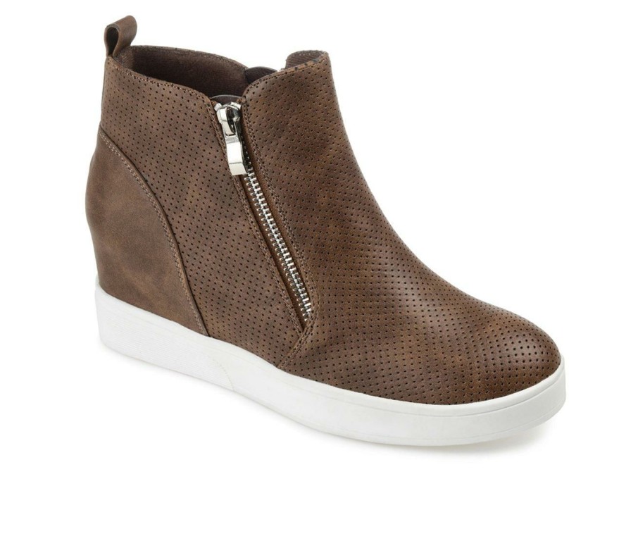 Womens * | Best Sellers Women'S Journee Collection Pennelope Wedge Sneakers