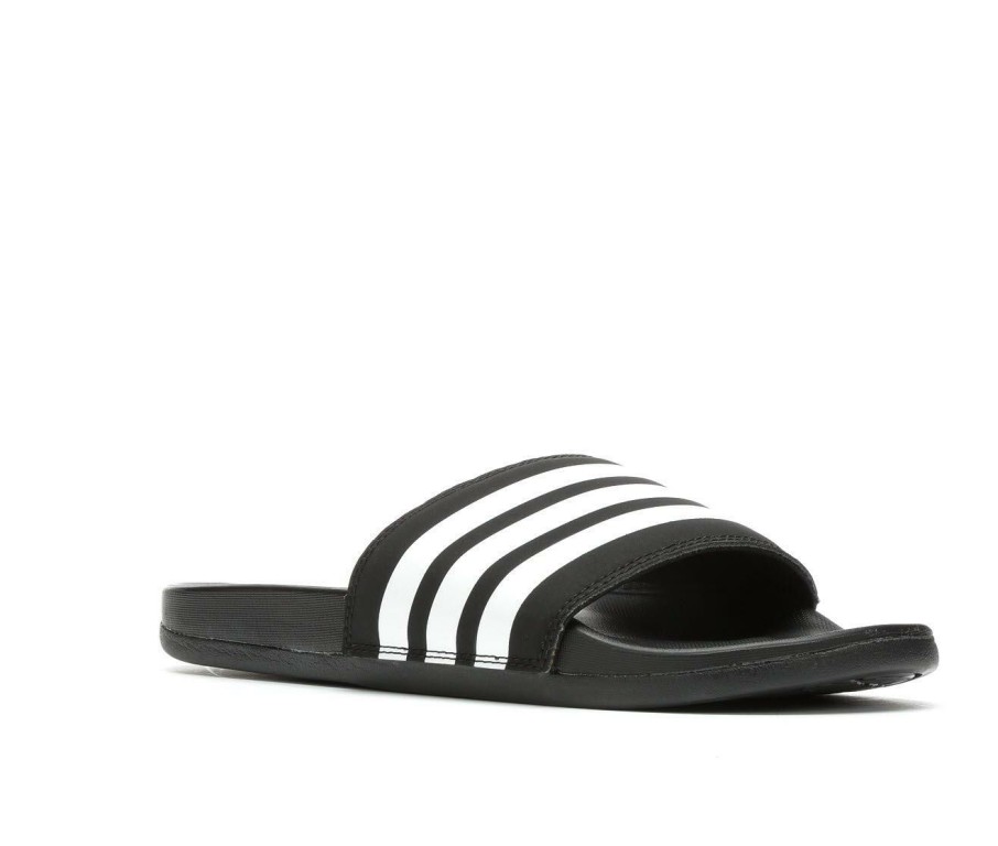 Womens * | Cheap Online Women'S Adidas Adilette Cf Stripes Sport Slides