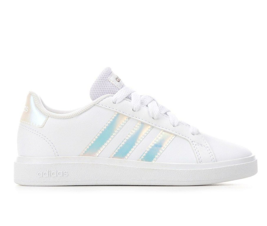 Girls * | Top Sellers Girls' Adidas Little Kid & Big Kid Grand Court 2.0 Sustainable Sneakers