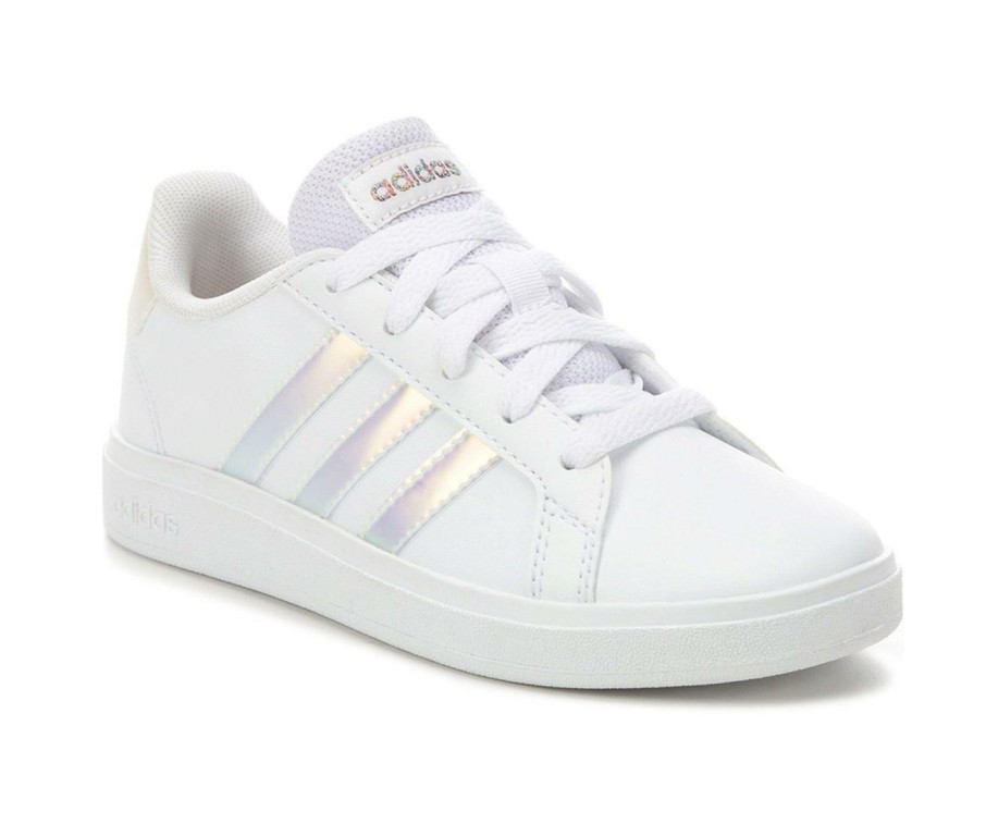 Girls * | Top Sellers Girls' Adidas Little Kid & Big Kid Grand Court 2.0 Sustainable Sneakers