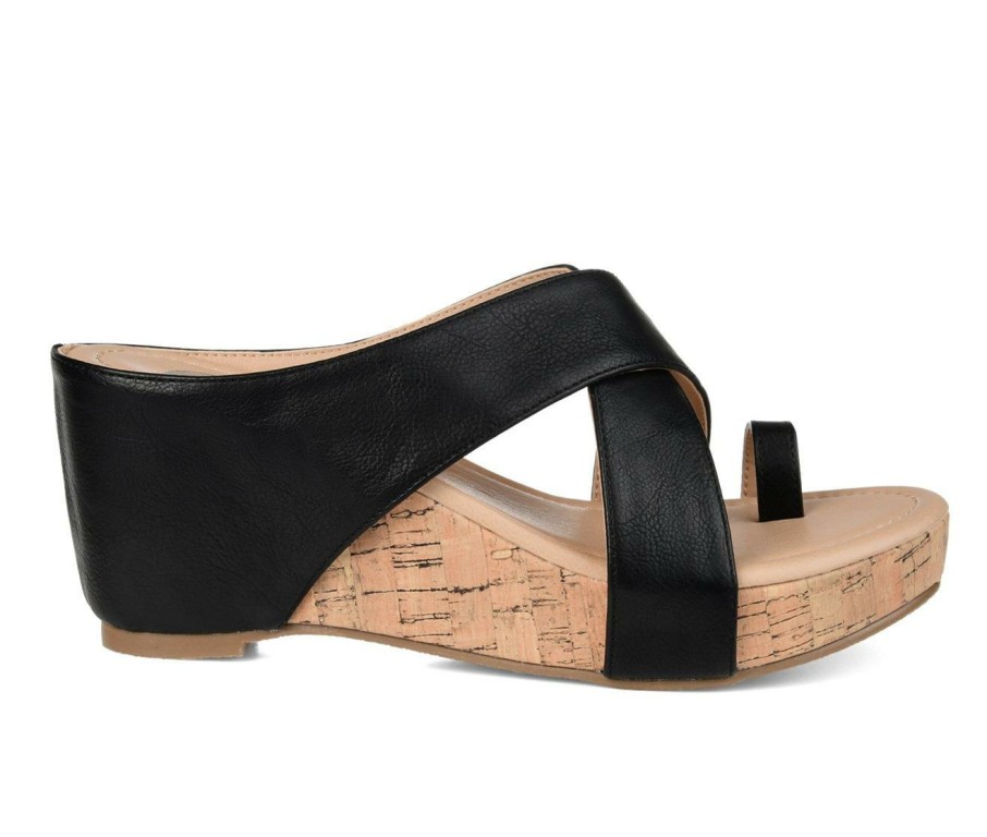 Womens * | New Women'S Journee Collection Rayna Wedge Sandals