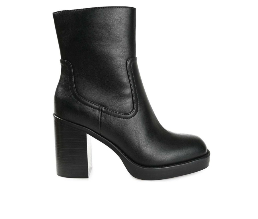 Womens * | Opening Sales Women'S Journee Collection Brittany Block Heel Booties