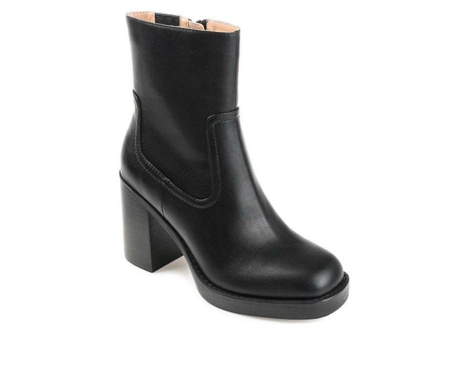 Womens * | Opening Sales Women'S Journee Collection Brittany Block Heel Booties