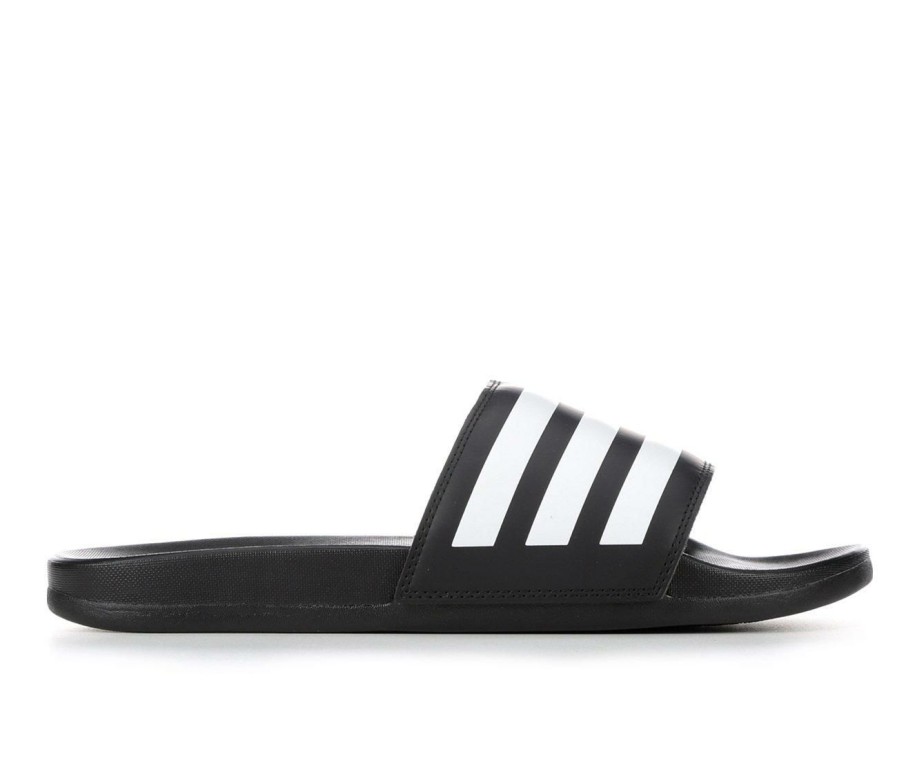 Womens * | Discount Sale Women'S Adidas Adilette Comfort Stripe Sport Slides