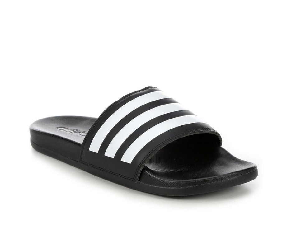 Womens * | Discount Sale Women'S Adidas Adilette Comfort Stripe Sport Slides