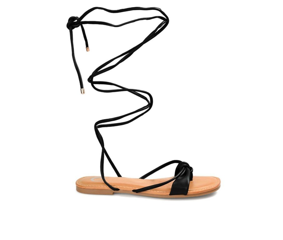 Womens * | Wholesale Women'S Journee Collection Jiyrie Tie Up Sandals