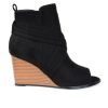 Womens * | Outlet Women'S Journee Collection Sabeena Wedge Peep Toe Booties