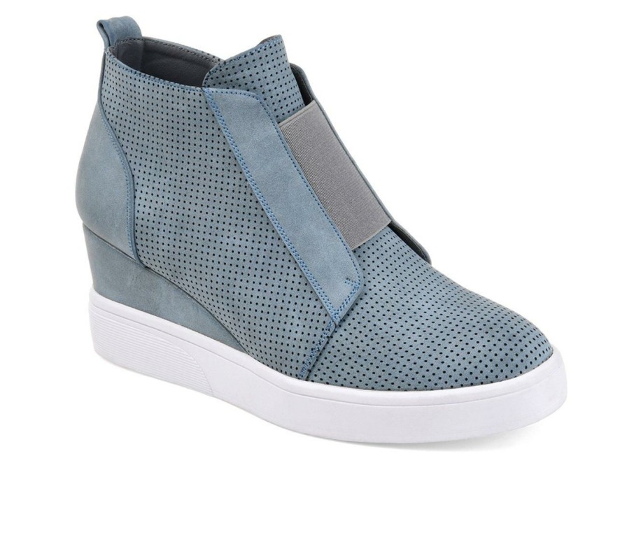 Womens * | Cheap Women'S Journee Collection Clara Wedge Sneakers