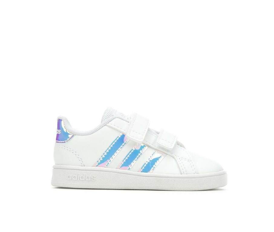 Girls * | Best Sale Girls' Adidas Infant & Toddler Grand Court Sneakers