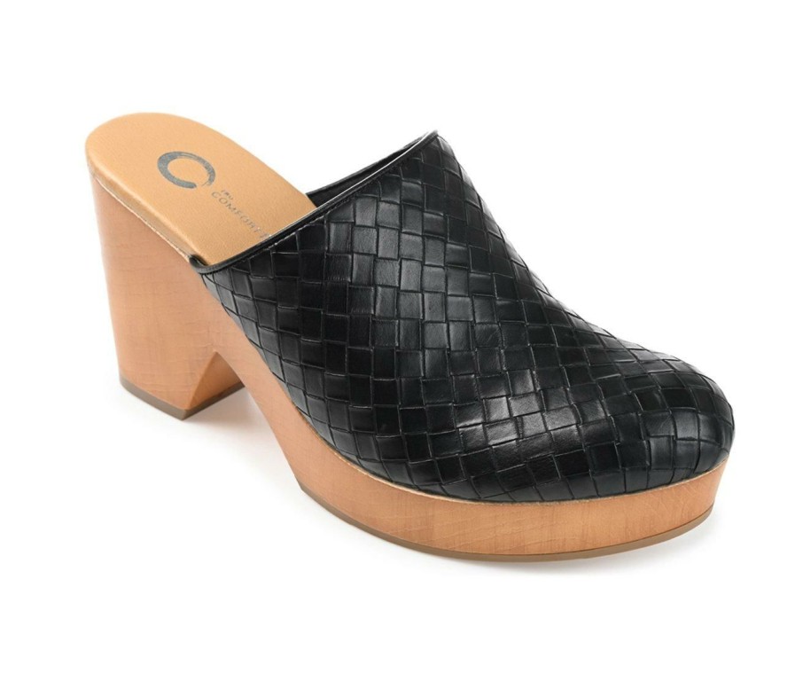 Womens * | Latest Women'S Journee Collection Kelsy Block Heel Platform Clogs